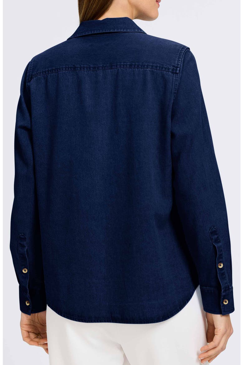 Hampton Denim Shirt, Alternate, color, DARK WASH