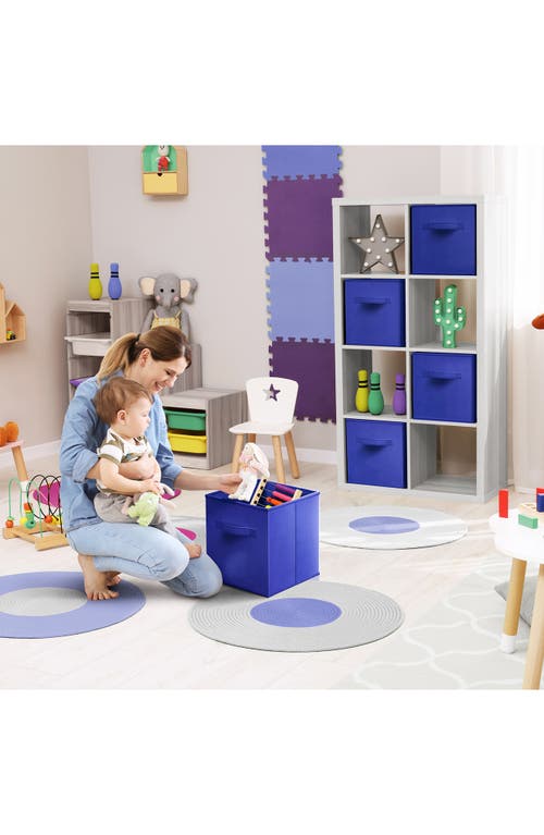 Sorbus 8-pack Collapsible Storage Cubes In Royal Blue