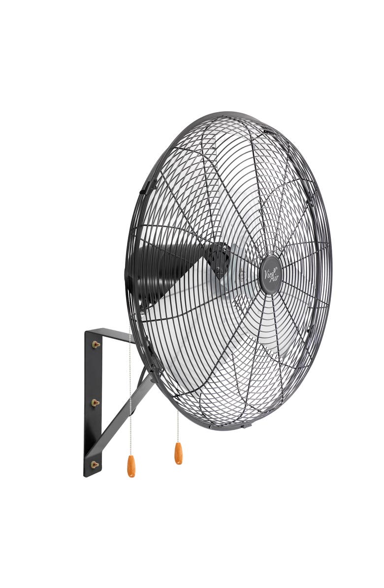 Vie Air 20 Inch Indoor Oscillating Industrial Wall Fan, Main, color, Black