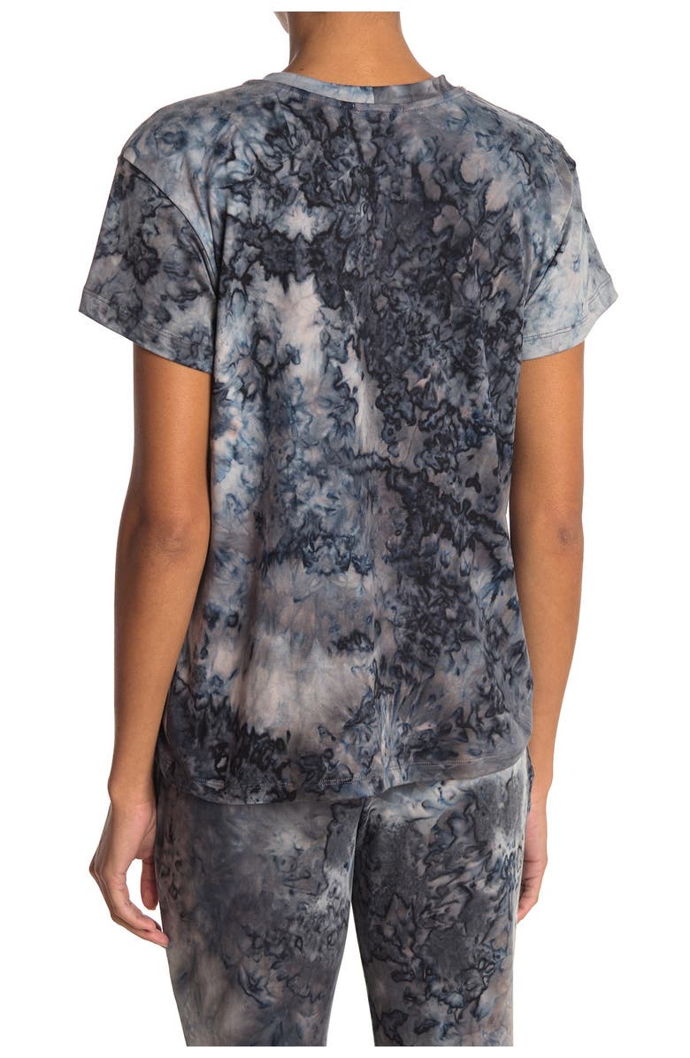Socialite Short Sleeve Tie Dye Print Boxy T-Shirt, Alternate, color,