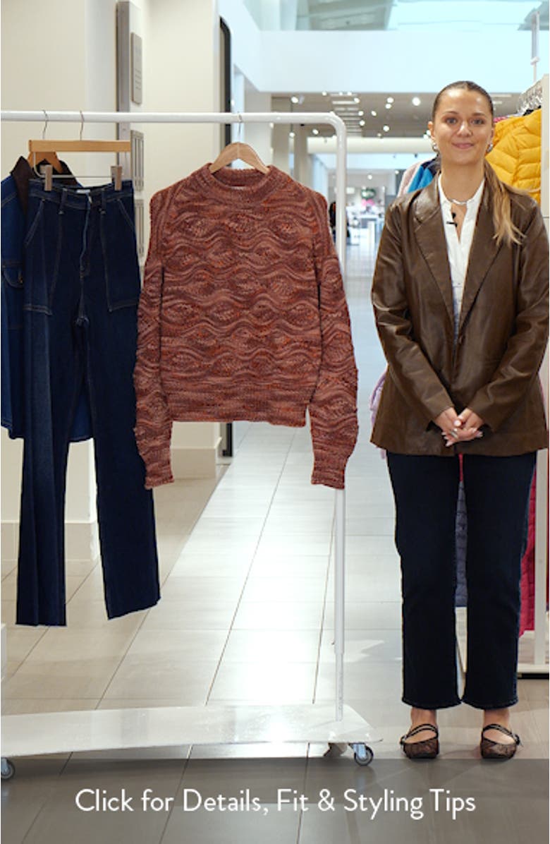 Space Dye Novelty Stitch Sweater, sales video thumbnail