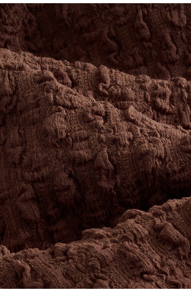 NEXT Crinkle Sleeveless Maxi Dress, Alternate, color, Brown