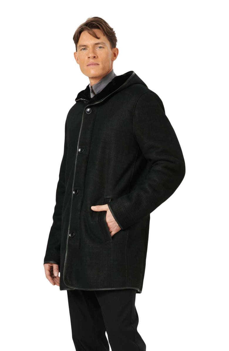 GORSKI Select Shearling Lamb Parka, Alternate, color, Black Pattern
