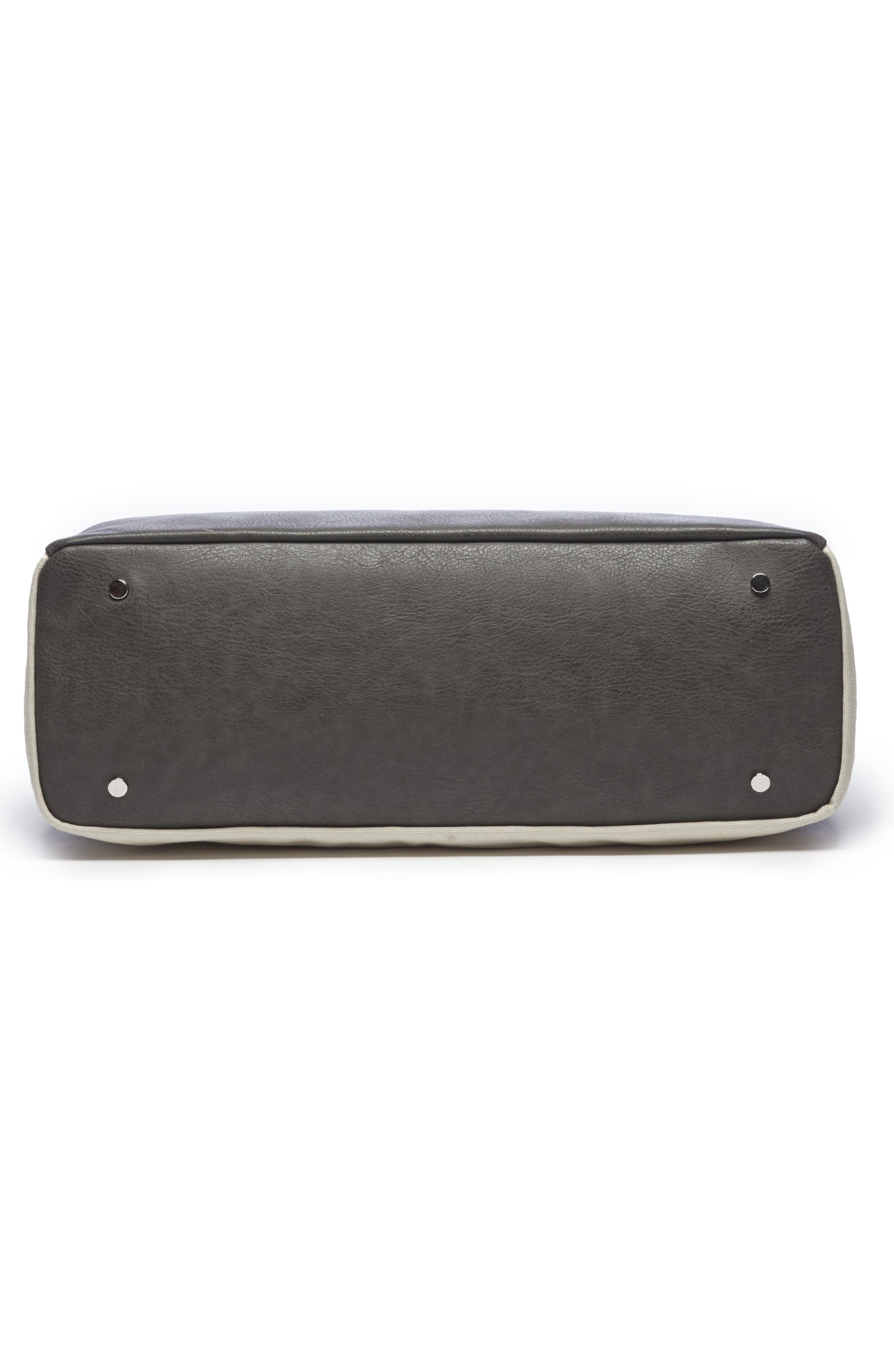 Faux Leather Weekend Bag, Alternate, color, NATURAL COMBO
