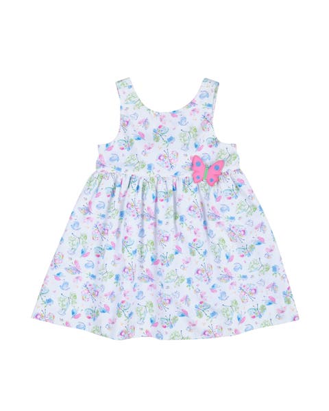 Butterfly Print Dress with Butterfly
