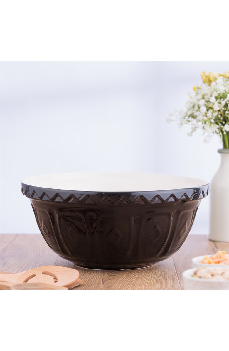 MASON CASH Color Mix 3 Piece Mixing Bowl Set, Alternate, color, Black