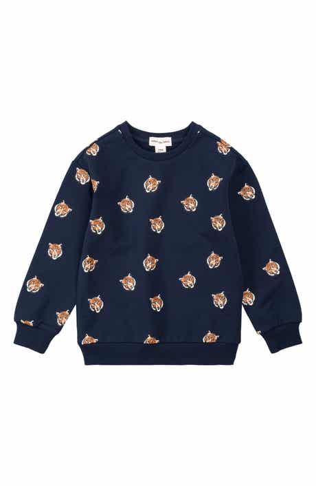 MILES THE LABEL Kids' Go Tigers Cotton Sweatshirt
