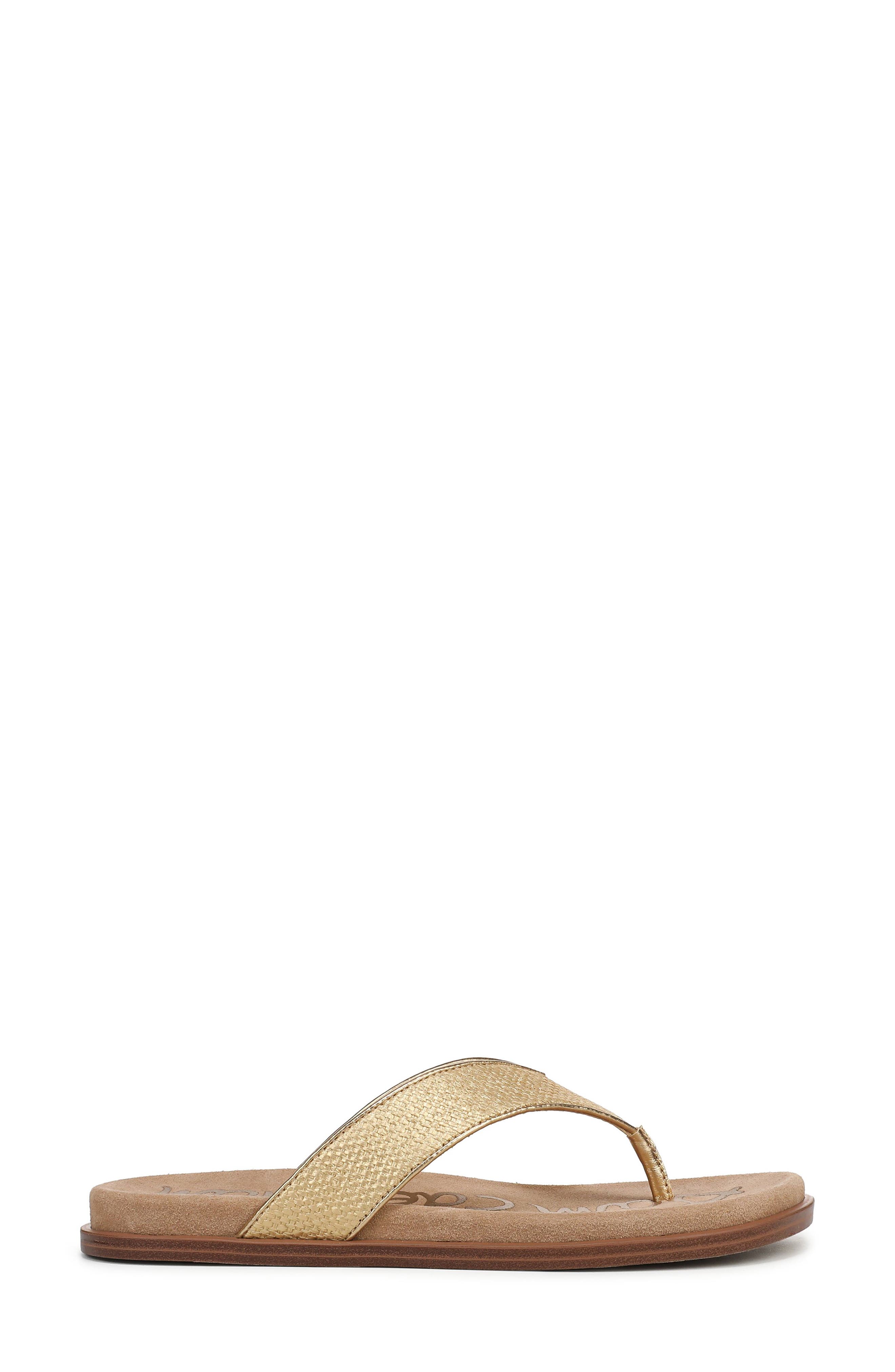 Lila Flip Flop, Alternate, color, AMBER GOLD