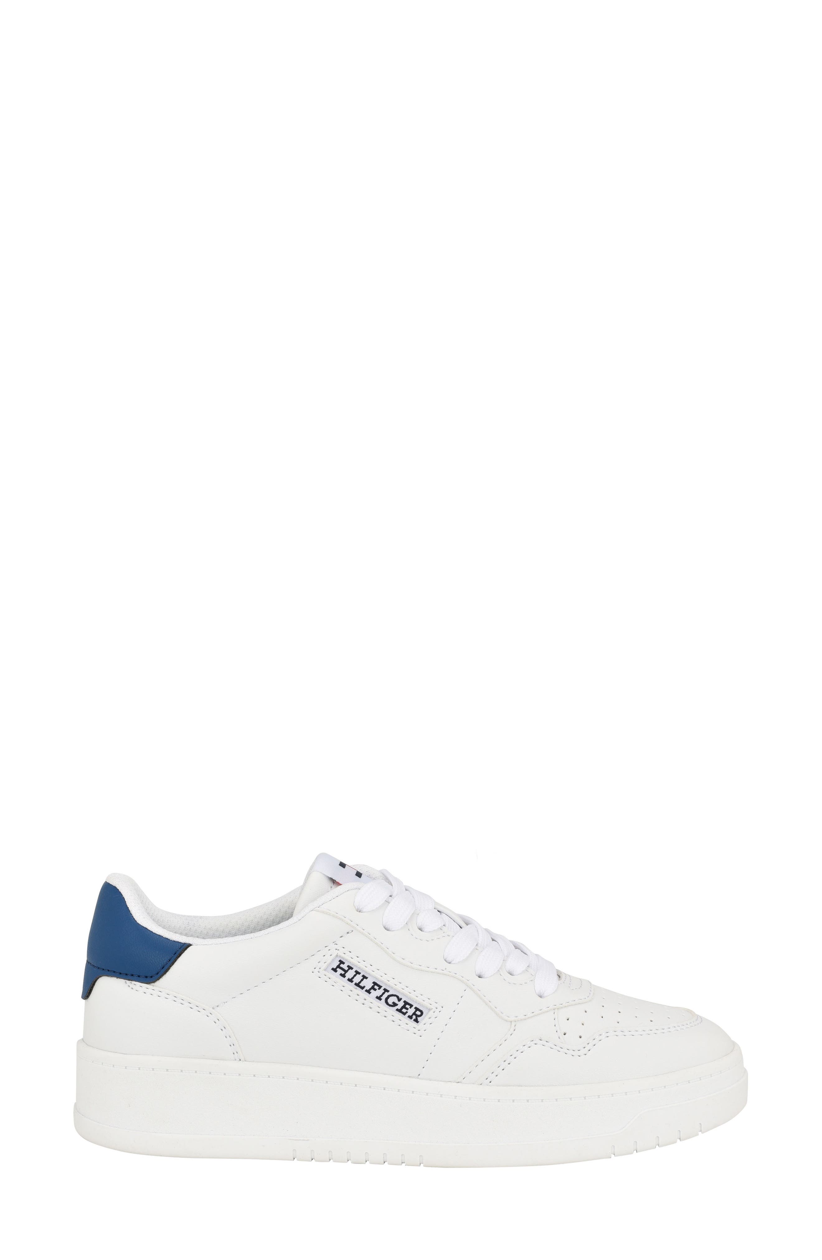 Tommy Hilfiger Dunner Platform Sneaker, Alternate, color, White/Blue