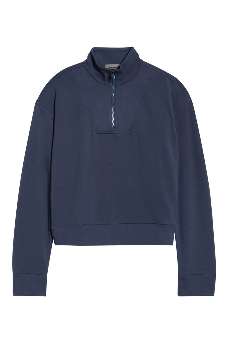 All Play Terry Quarter-Zip Sweatshirt, Main, color, TWILIGHT