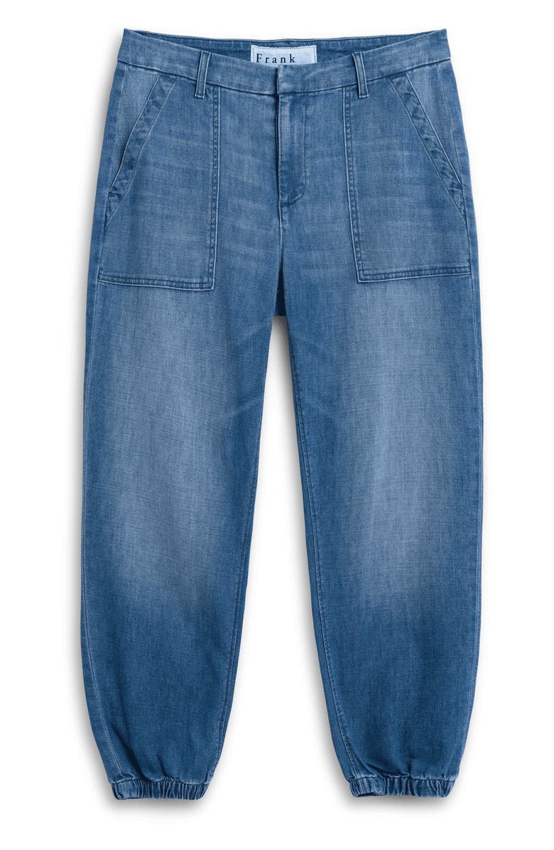 Frank & Eileen Utility Denim Joggers, Main, color, Washed Blue