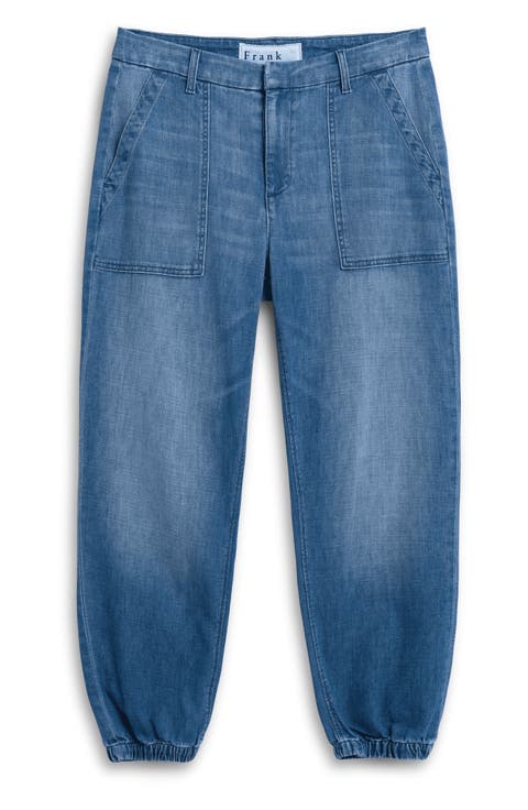 Utility Denim Joggers