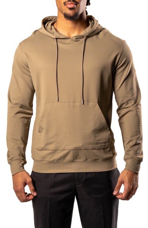 Maceoo Karma36 Green Hoodie In Brown