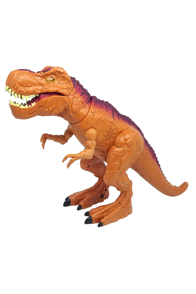 Megabiter Orange Trex W/ Lights & Sounds, Alternate, color, Brown
