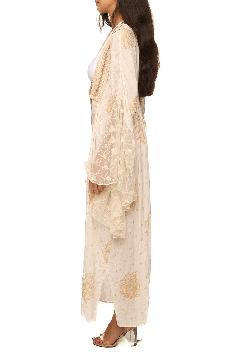 RANEES Ruffle Bell Sleeve Cover-Up Duster, Alternate, color, 