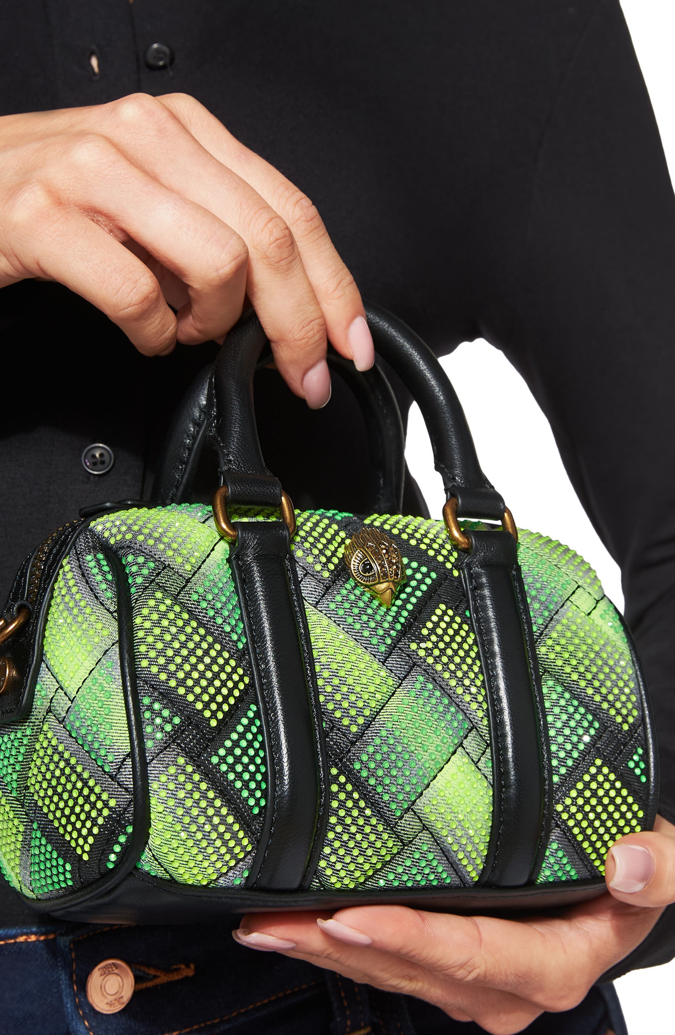 Kurt Geiger London Extra Small Kensington Boston Quilted Satchel, Alternate, color, 