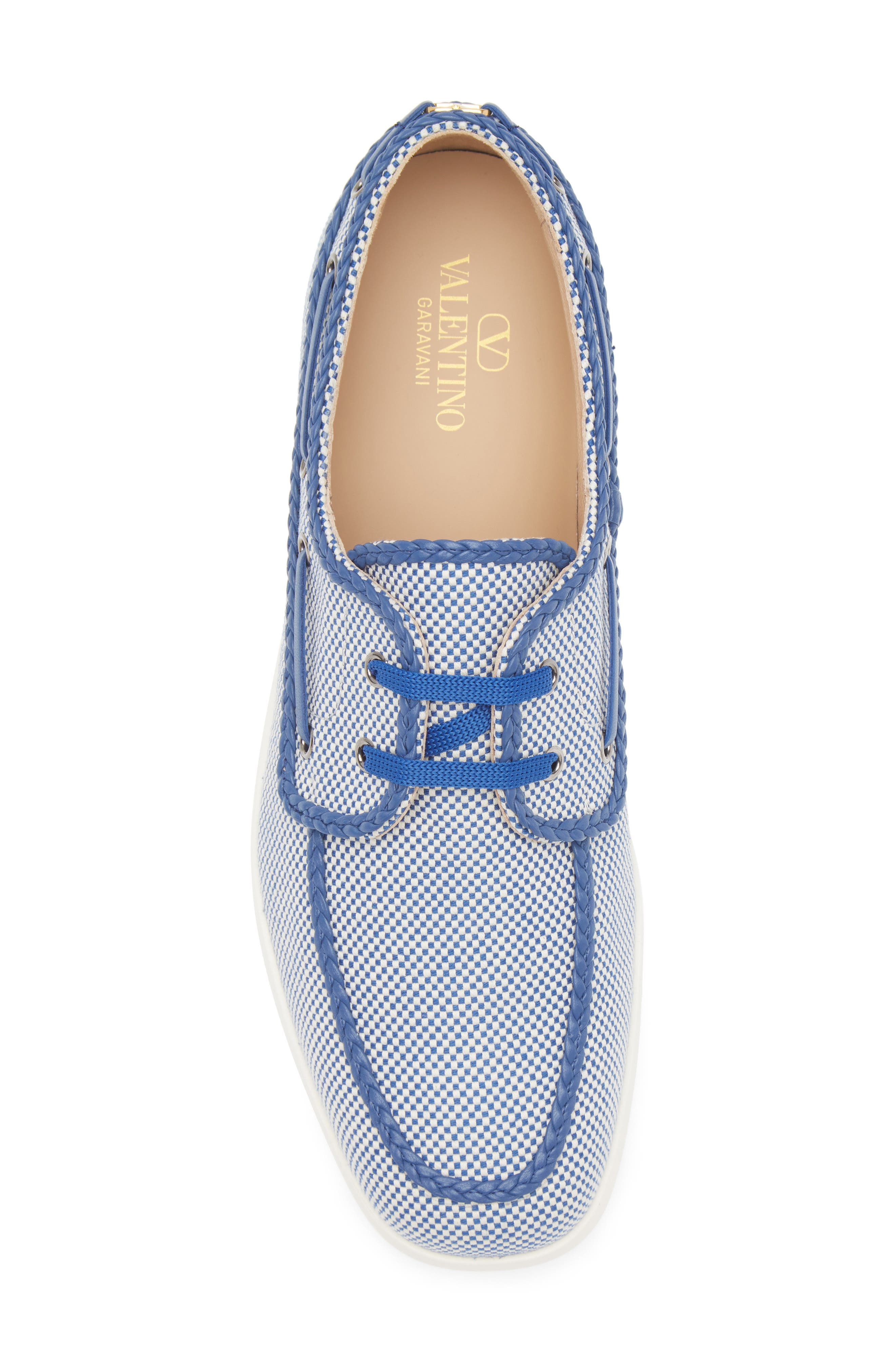 Valentino Garavani Palm Avenue Boat Shoe, Alternate, color, Multicolor/ Baltique