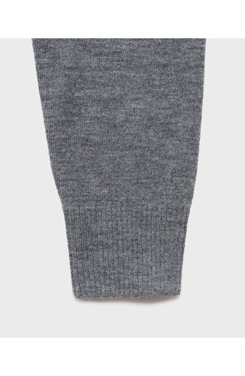 Mango V-neck Cardigan In Gray