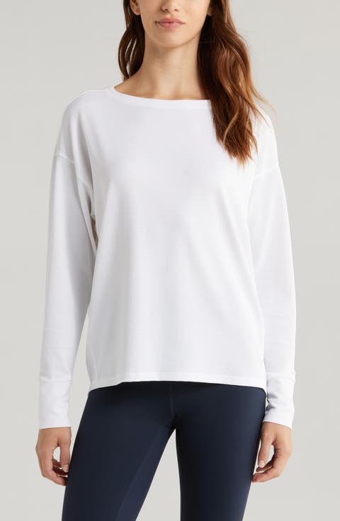 Textured Equilibrium Long Sleeve T-Shirt