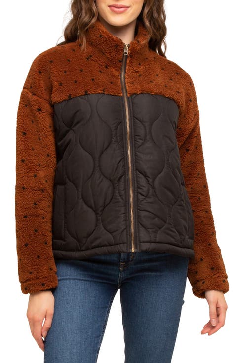 Ann Arbor Faux Shearling Quilted Jacket