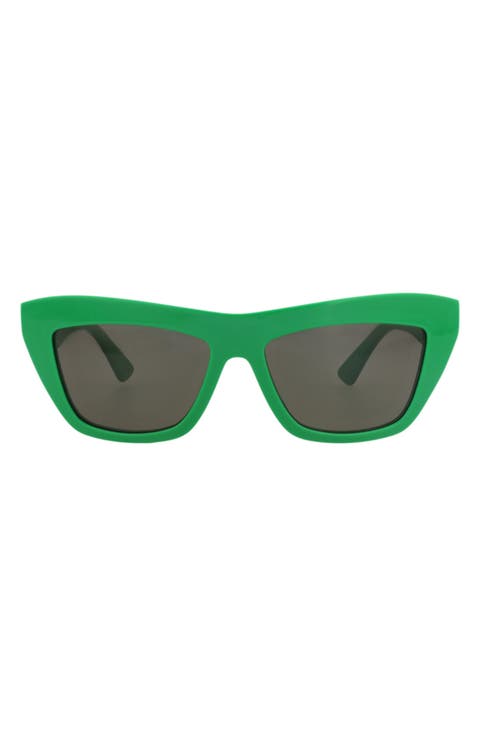 Gender Inclusive 55mm Polarized Cat Eye Sunglasses