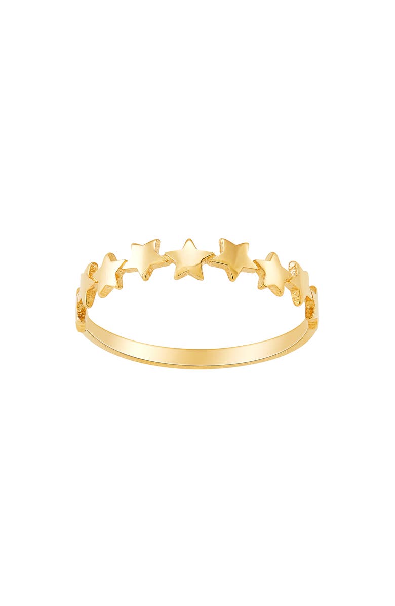 Frankie & Zoe Star Band Ring, Alternate, color, Yellow Gold