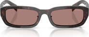 Prada 55mm Rectangular Sunglasses