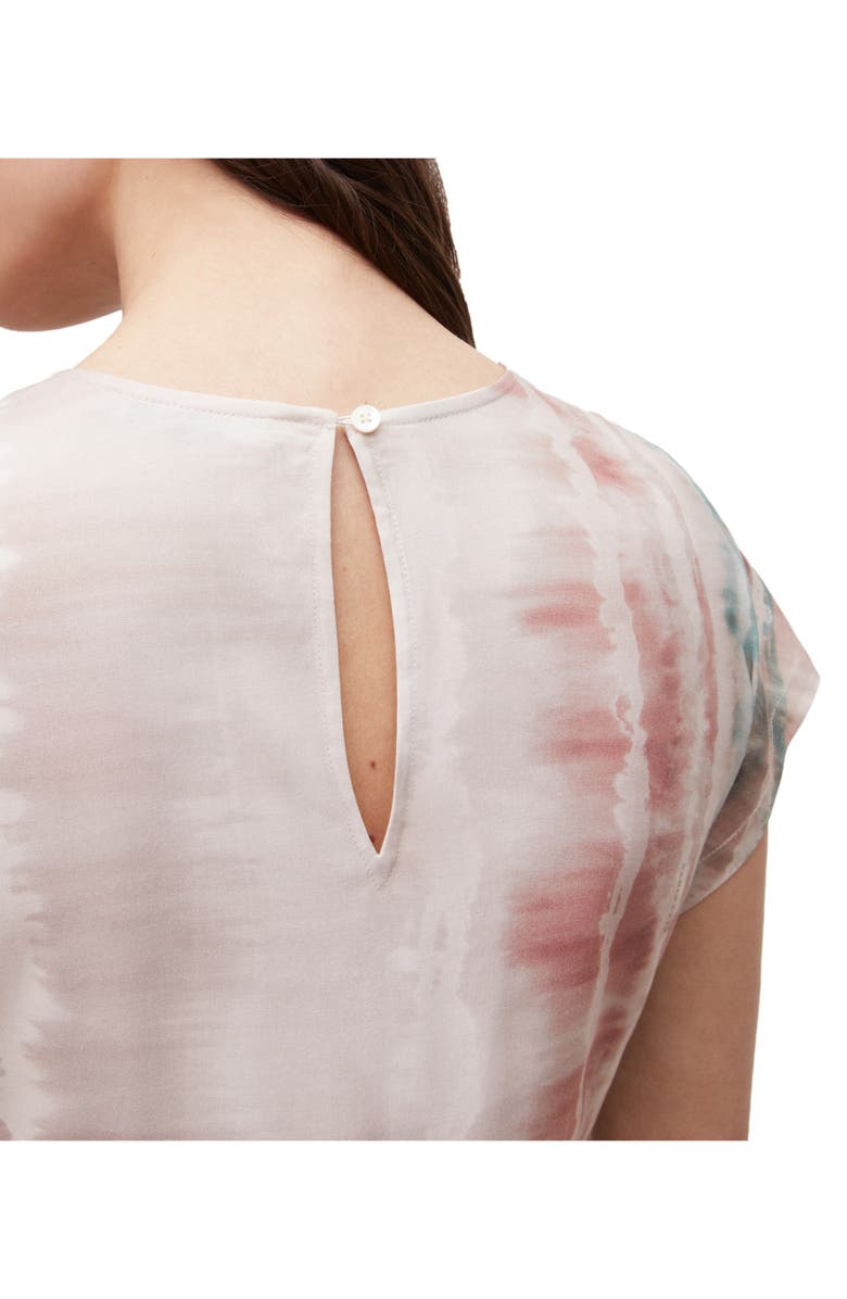 AllSaints Jarita Marea Ruched Tie Dye T-Shirt Dress, Alternate, color,