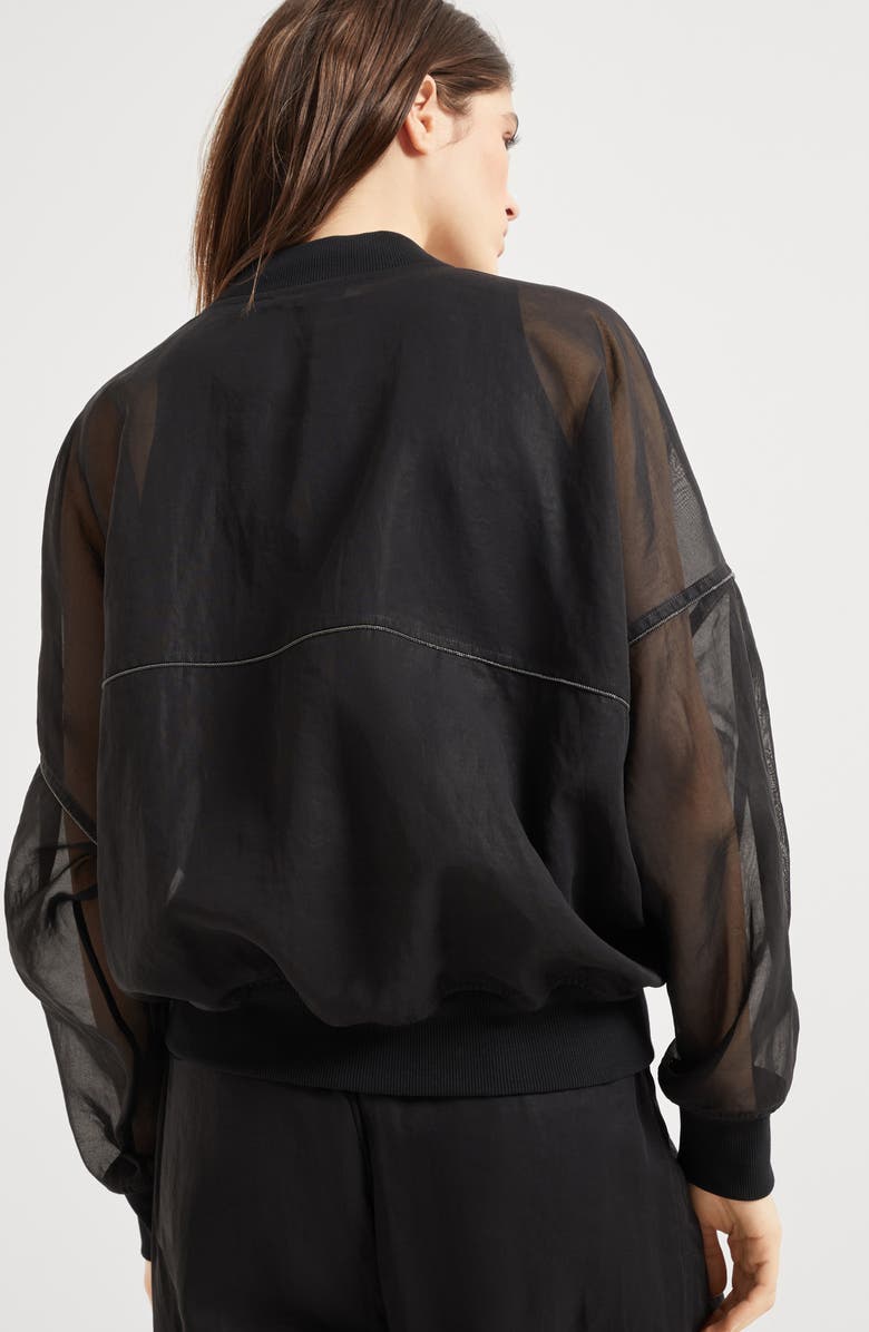 Brunello Cucinelli Bomber jacket with monili, Alternate, color, 