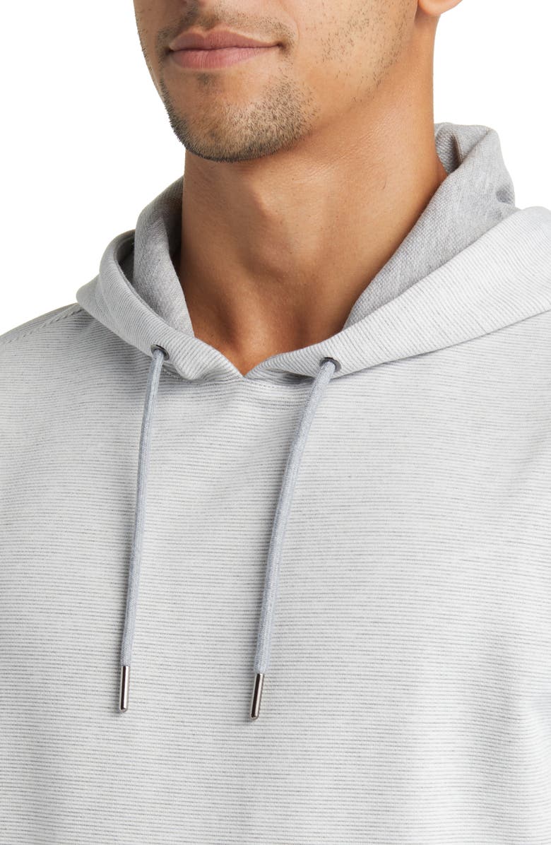 Robert Barakett Cambray Contrast Hoodie, Alternate, color, Grey