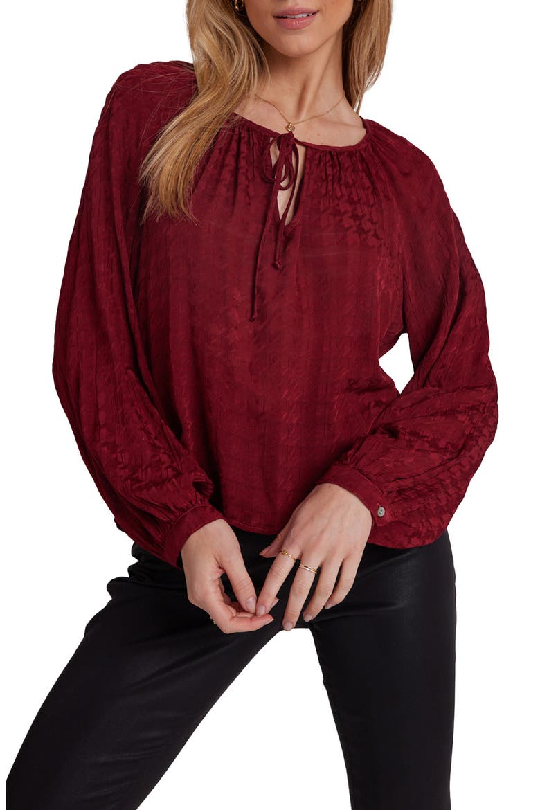 Texture Raglan Sleeve Top, Main, color, SWEET SANGRIA