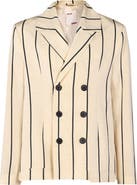 PCFG Silk & Linen Blend Free Heaven Kutnia Striped Oversized Blazer