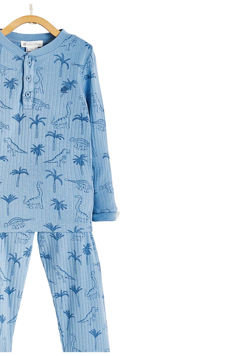 Babycottons Premium Cotton Roar Snug Fit Long Pajama Set for Toddler, Alternate, color, 