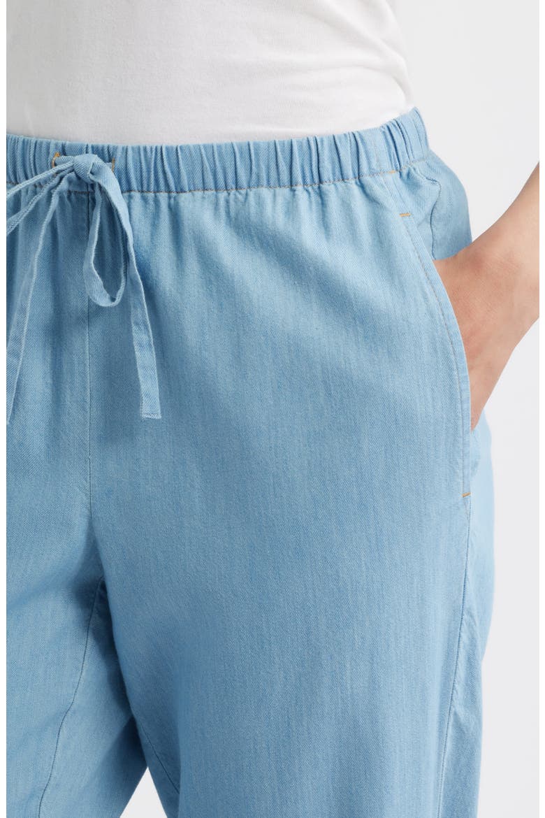 Tapered Ankle Drawstring Pants, Alternate, color, WASHED INDIGO