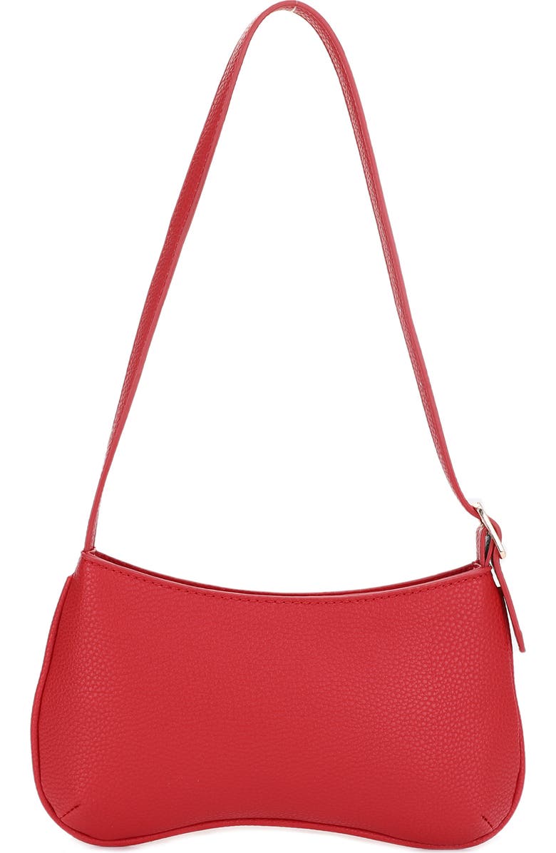 Mali + Lili Imani Recycled Vegan Leather Shoulder Bag, Alternate, color, Red