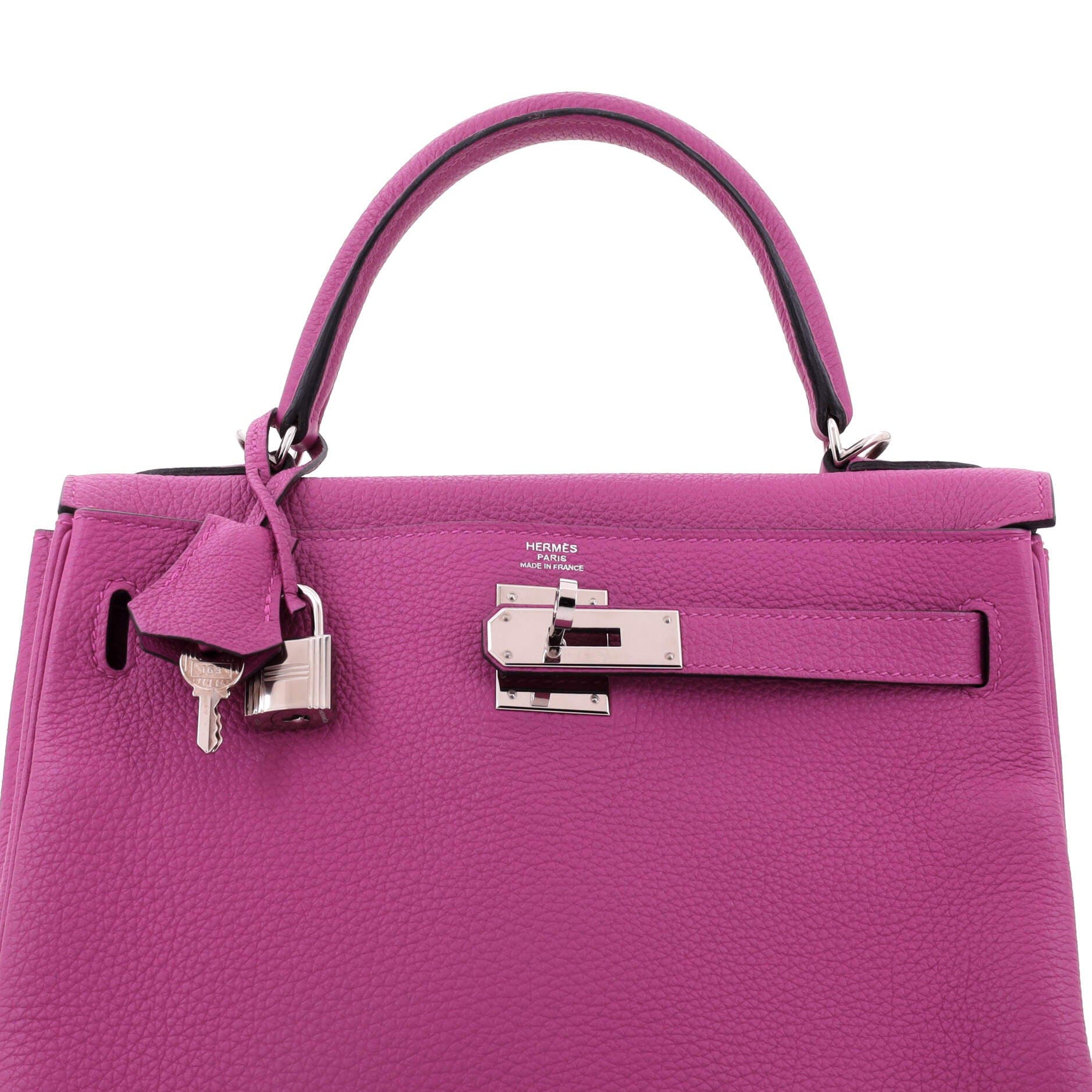 Kelly Handbag Pink Togo with Palladium Hardware 28, Alternate, color, Pink