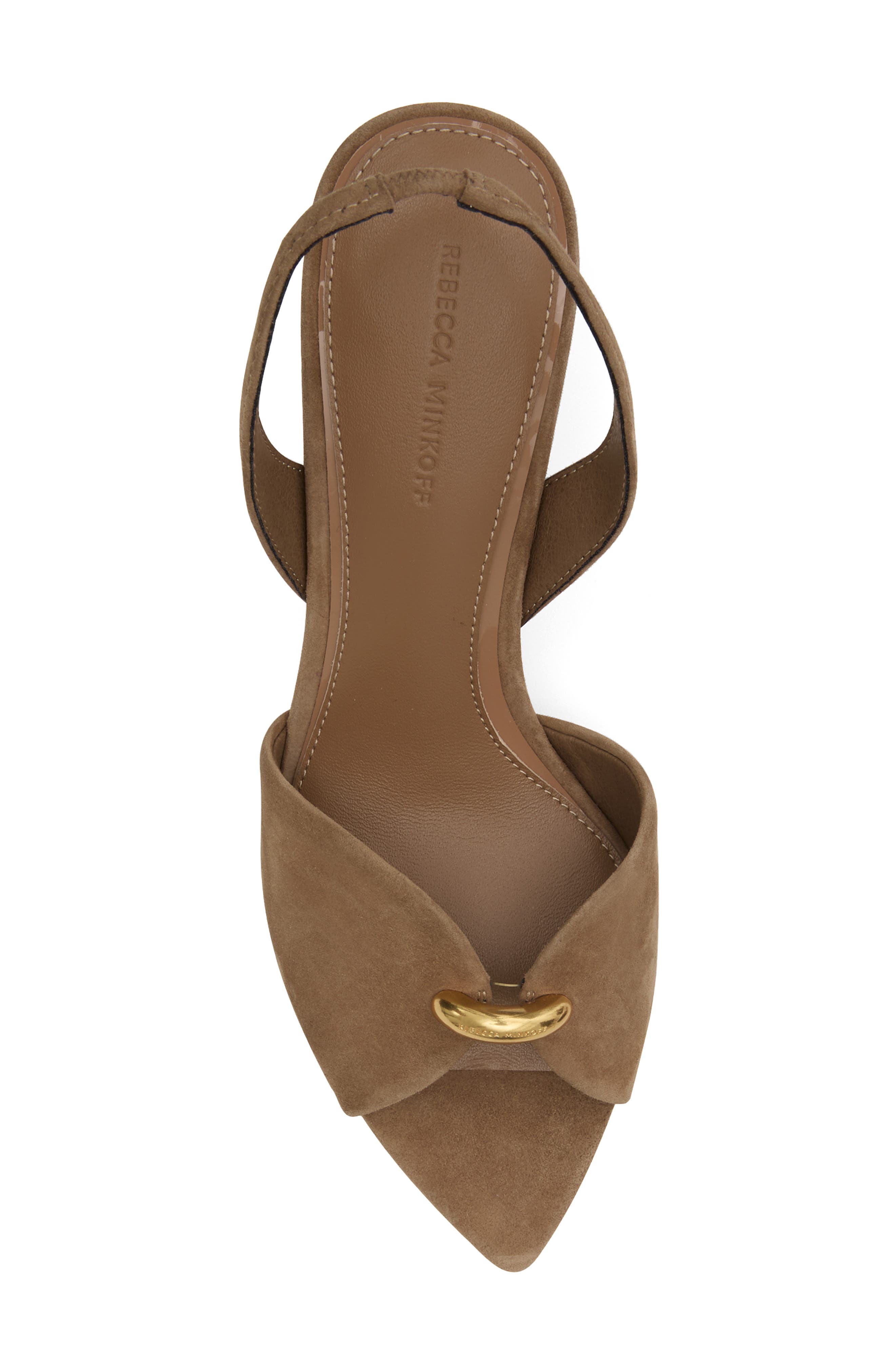 Rebecca Minkoff Paris Slingback Pointed Toe Sandal, Alternate, color, Praline