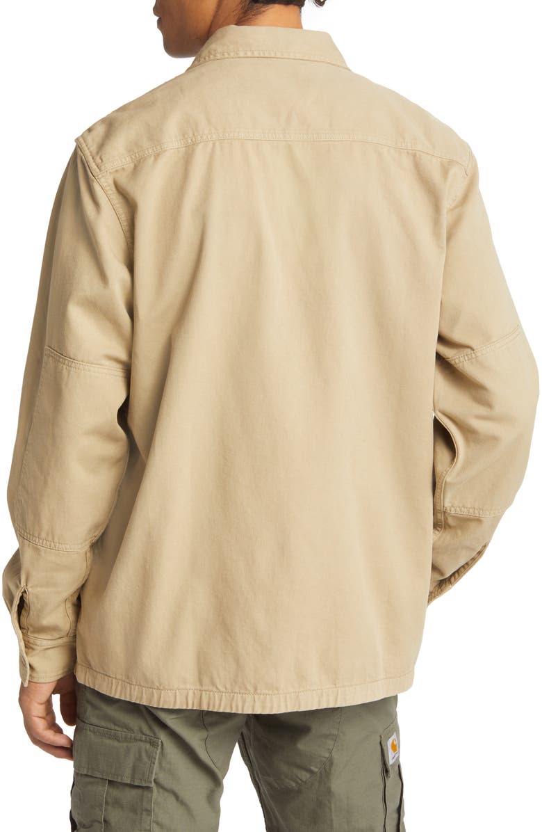 Carhartt Work In Progress Charter Organic Cotton Twill Shacket, Alternate, color, 