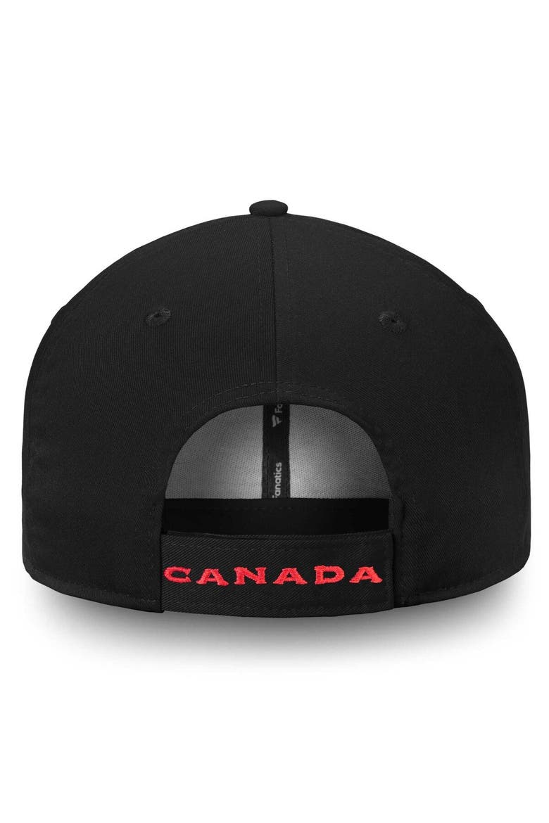 Men's Fanatics Branded Black Hockey Canada Core Adjustable Hat, Alternate, color, Black