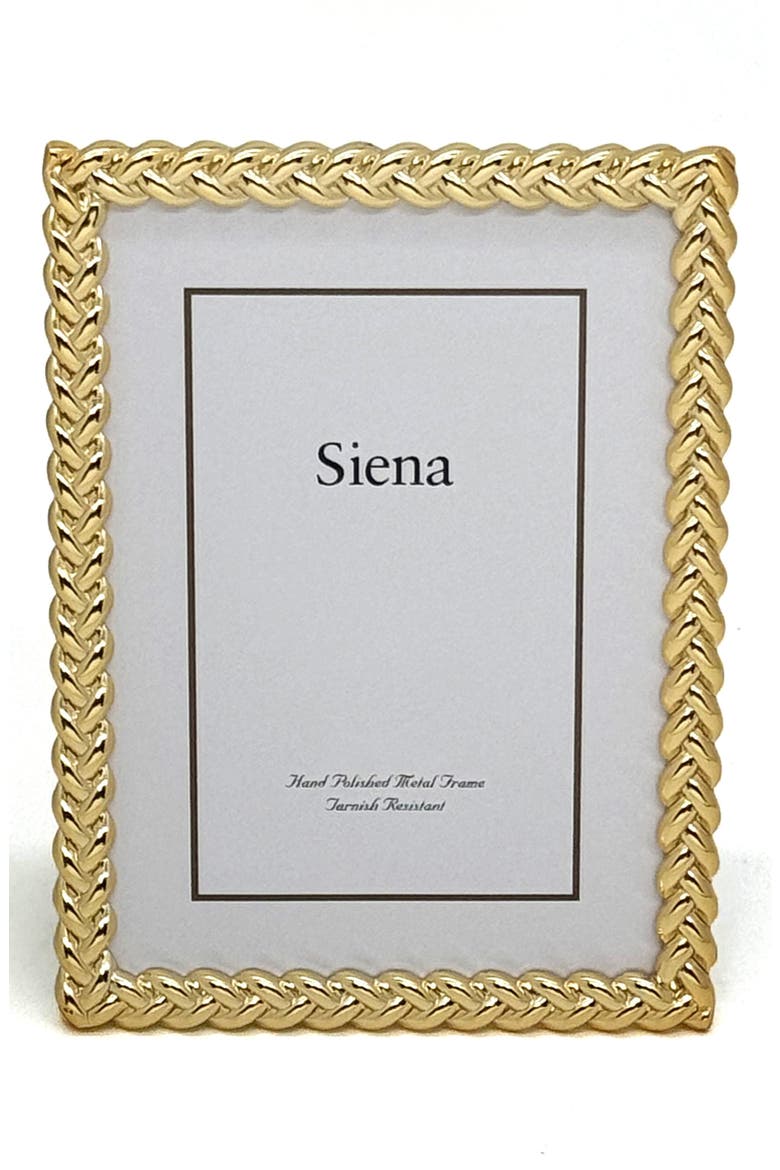 Goldtone Braid 8" x 10" Picture Frame, Alternate, color, GOLD