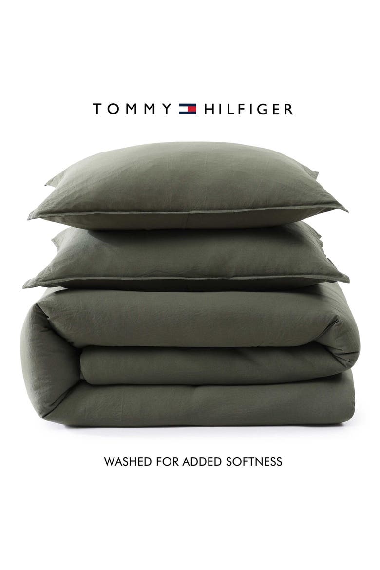 Core Comforter & Shams Set, Alternate, color, OLIVE GREEN