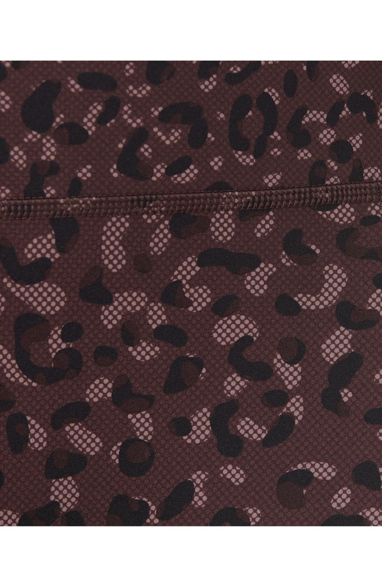 Sweaty Betty Power 7/8 Workout Leggings, Alternate, color, Brown Leopard Dot Print