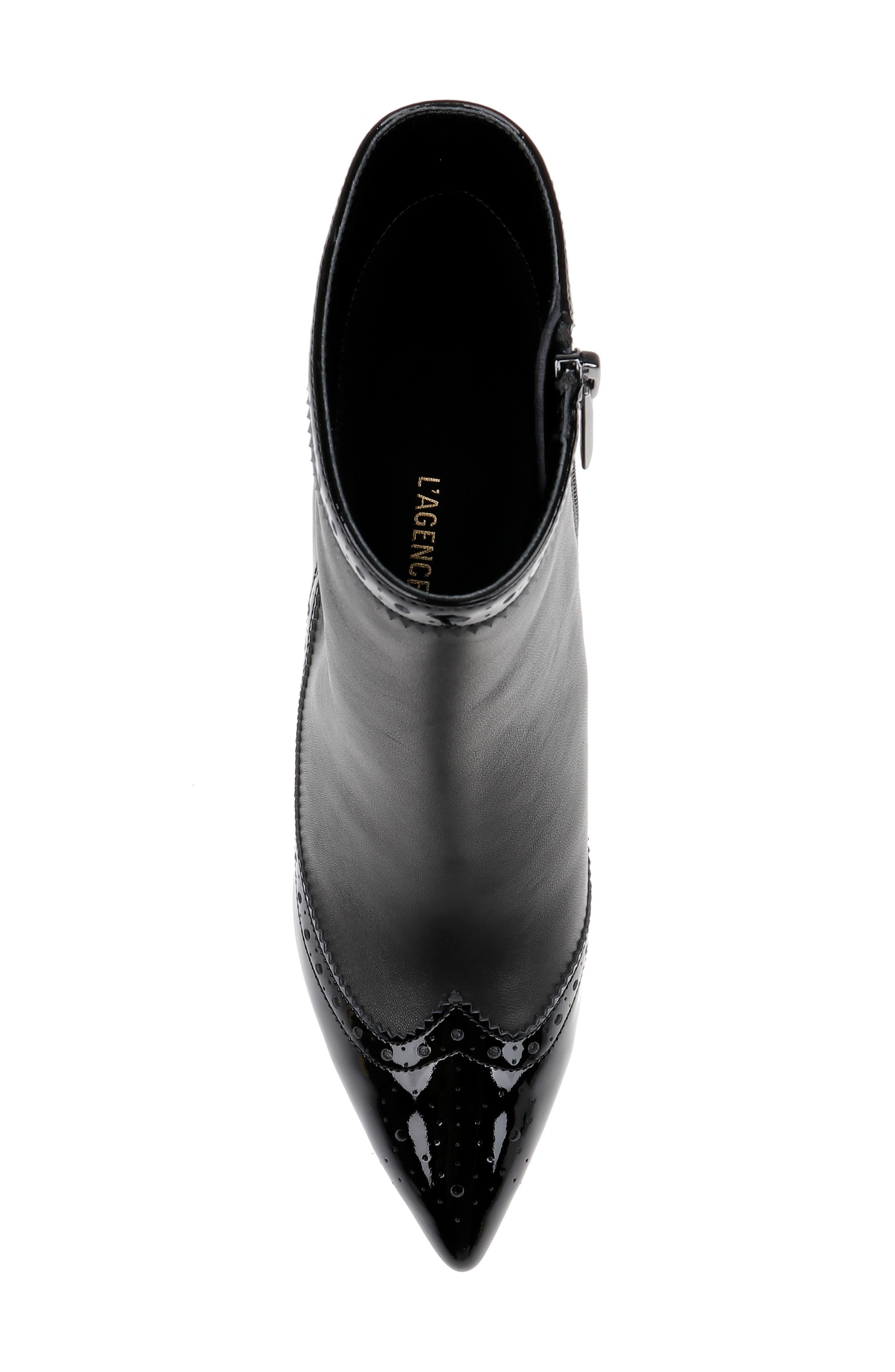 L'AGENCE Ember Wingtip Pointed Toe Bootie, Alternate, color, 