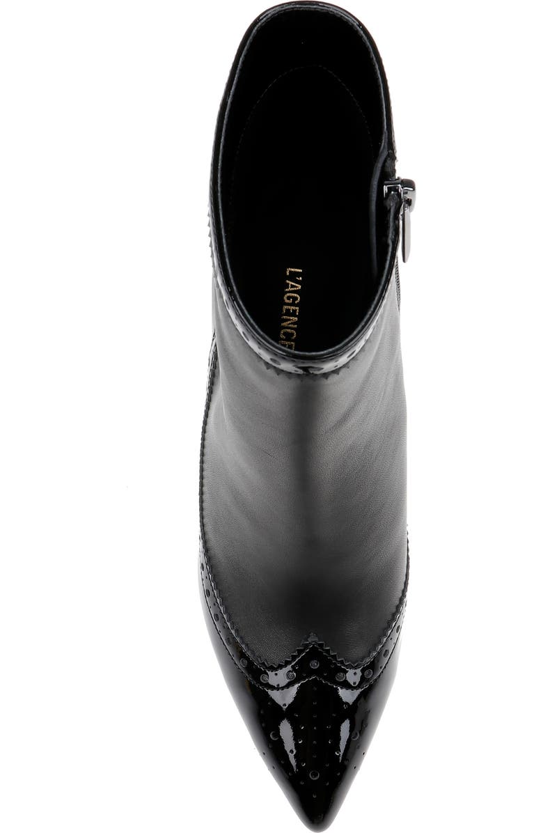 L'AGENCE Ember Wingtip Pointed Toe Bootie, Alternate, color,