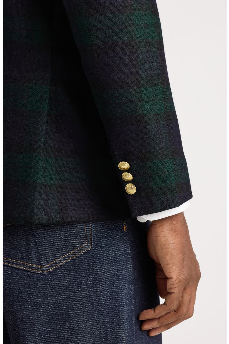 Alma Mater Wool Blazer, Alternate, color, BLACKWATCH PLAID