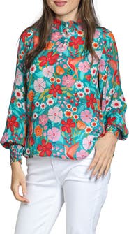 APNY Print High Neck Shirt