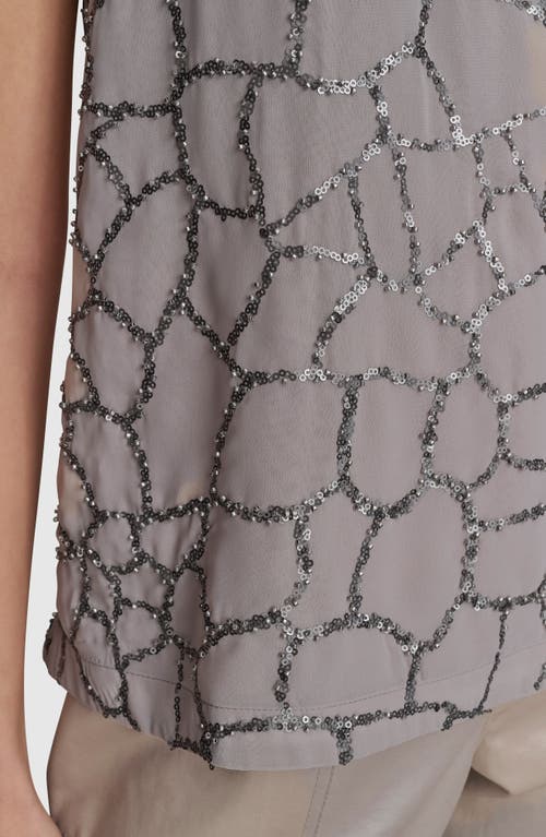 DONNA KARAN DONNA KARAN NEW YORK SEQUIN TANK 