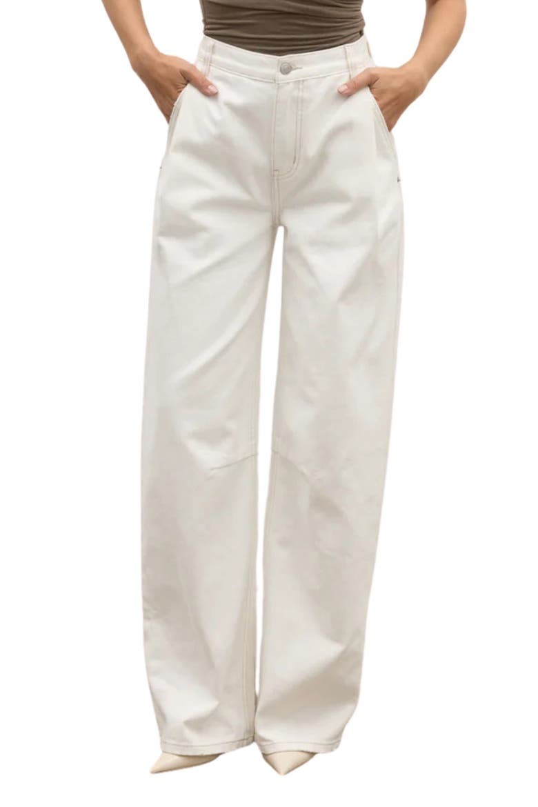 Aston Boyfriend Wide Leg Jeans, Main, color, GEISHA WHITE