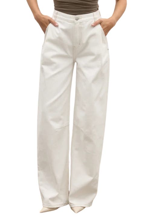 Aston Boyfriend Wide Leg Jeans