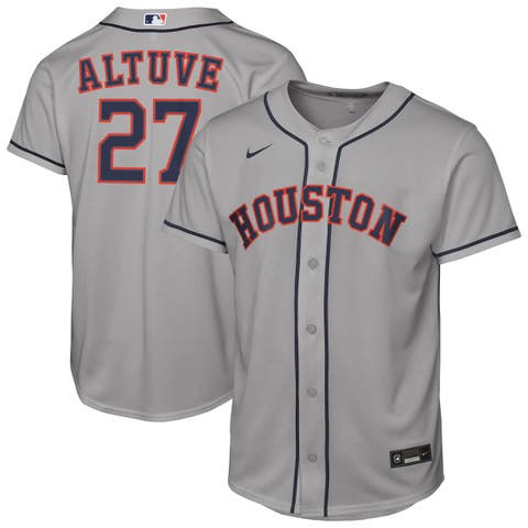Youth Nike Jose Altuve Gray Houston Astros Road Replica Jersey